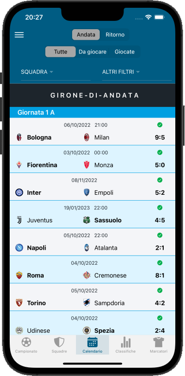 calendario incontri